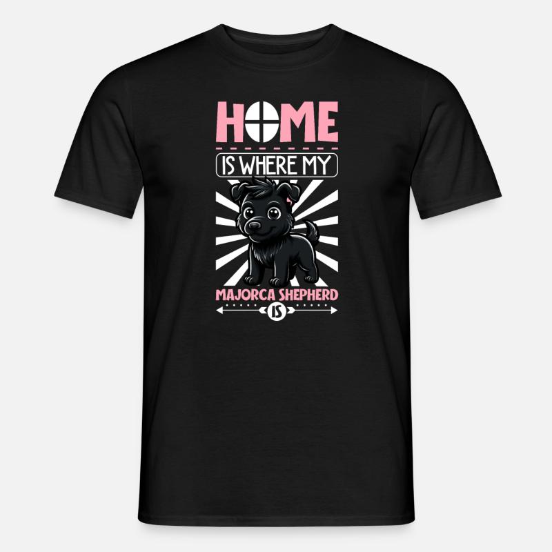 Zuhause - Ca de bestiar - Männer T-Shirt - Schwarz