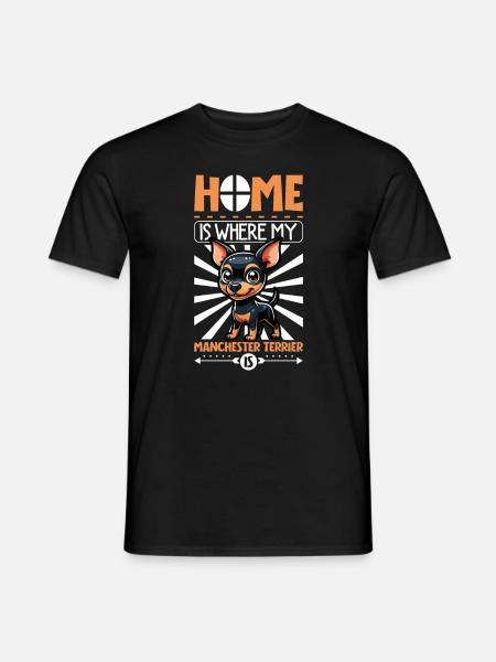 Home - Manchester Terrier - Men's T-Shirt - black