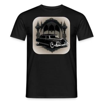 Corbillard Vintage cool - T-shirt homme - noir - Devant - AI Model Male 178 light (178cm)