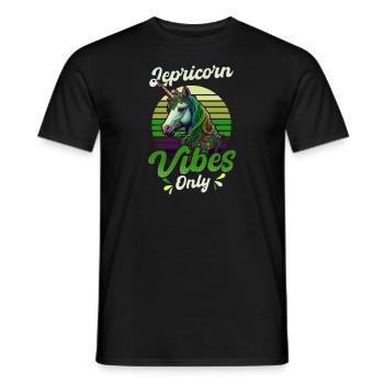 Licorne irlandaise St Patricks Lepricorn Vibes seulement - T-shirt homme - noir - Devant - AI Model Male 178 light (178cm)