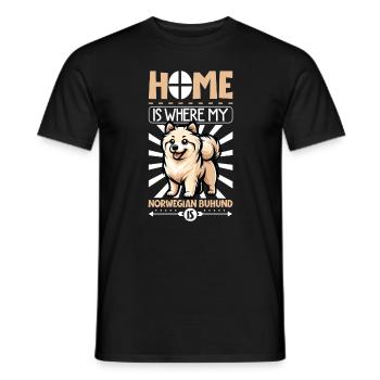 Accueil - Norwegian Boound - T-shirt homme - noir - Devant - AI Model Male 178 light (178cm)