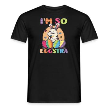 Christian Easter I'm So Eggstra - Men's T-Shirt - black - Front - AI Model Male 178 light (178cm)