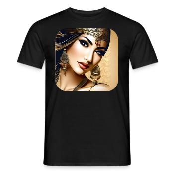 Danseuse orientale mystique - T-shirt homme - noir - Devant - AI Model Male 178 light (178cm)