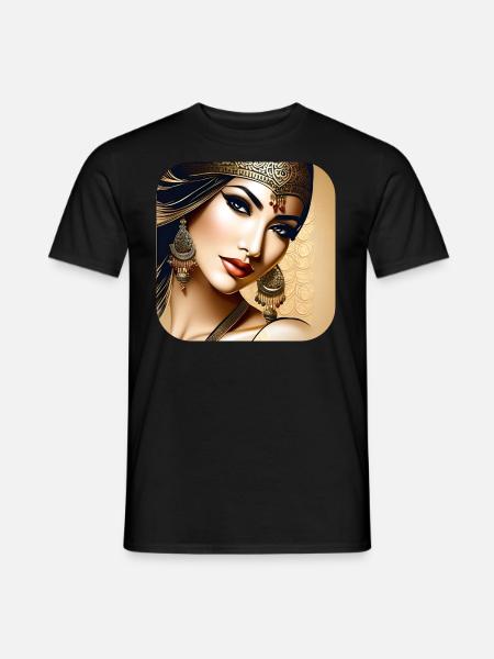 Mystical oriental belly dancer - Men's T-Shirt - black