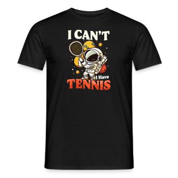 Tennis Player Can't Have Tennis - Men's T-Shirt - black - Front - AI Model Male 178 light (178cm)