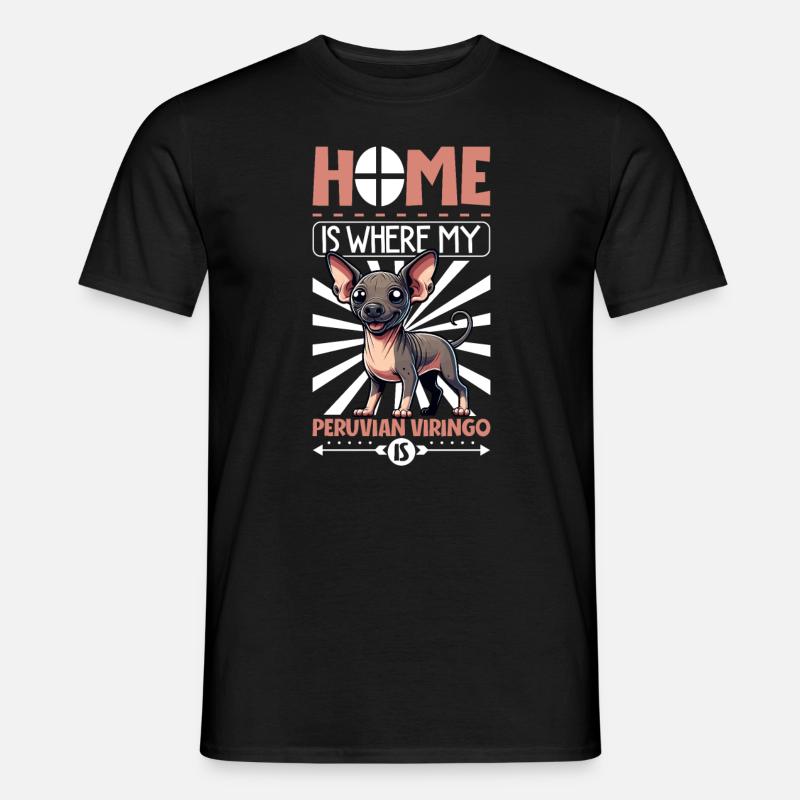 Zuhause - Peruvian viringo - Männer T-Shirt - Schwarz