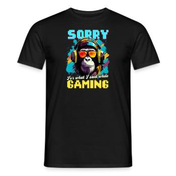 Je suis un joueur vidéo désolé ce qui a dit pendant le jeu - T-shirt homme - noir - Devant - AI Model Male 178 light (178cm)