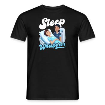 Anesthesia Nurse Sleep Whisperer - Men's T-Shirt - black - Front - AI Model Male 178 light (178cm)