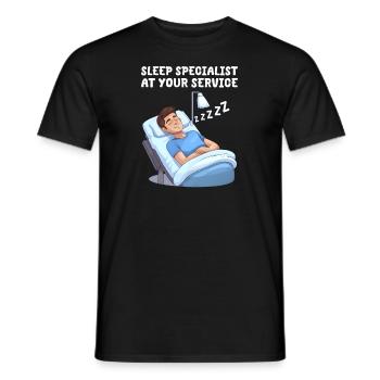Anesthesia Nurse Sleep Specialist At Your Service - Men's T-Shirt - black - Front - AI Model Male 178 light (178cm)