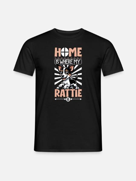 Accueil - Rat Terrier - T-shirt homme - noir
