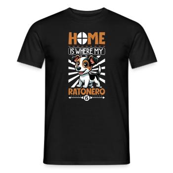 Home - Ratonero Bodeguero Andaluz - Men's T-Shirt - black - Front - AI Model Male 178 light (178cm)