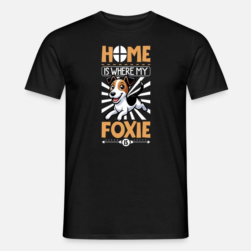 Home - Smooth-haired Fox Terrier - Men's T-Shirt - black
