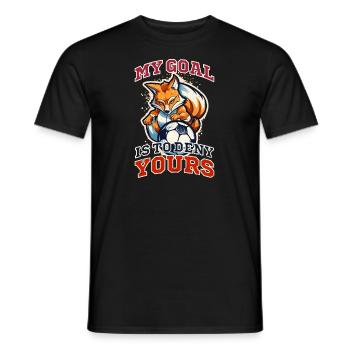 Entraîneur de football Mon objectif de nier le vôtre - T-shirt homme - noir - Devant - AI Model Male 178 light (178cm)