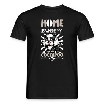 Accueil - Cockapoo - T-shirt homme - noir - Devant - AI Model Male 178 light (178cm)