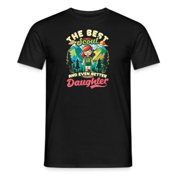Scouting Bester Scout Sogar Tochter - Männer T-Shirt - Schwarz - Vorne - AI Model Male 178 light (178cm)