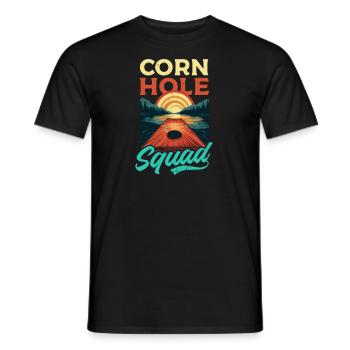 Cornhole Vintage Cornhole Squad - T-shirt homme - noir - Devant - AI Model Male 178 light (178cm)
