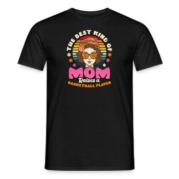Basket-ball Maman Meilleur Genre De Maman Lève Un - T-shirt homme - noir - Devant - AI Model Male 178 light (178cm)