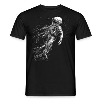 Astronaut Drawing Jelly Art Graphic Moti - Men's T-Shirt - black - Front - AI Model Male 178 light (178cm)