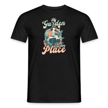 Landschaftsgärtner Garten ist mein Platz - Männer T-Shirt - Schwarz - Vorne - AI Model Male 178 light (178cm)