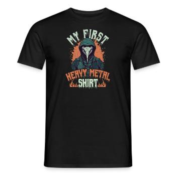 Premier groupe de heavy metal de la musique rock - T-shirt homme - noir - Devant - AI Model Male 178 light (178cm)