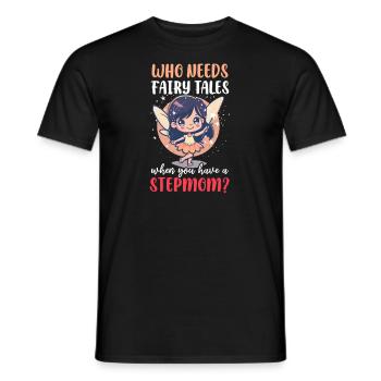 Muttertag Stiefmutter Wenn du eine Stiefmutter hast - Männer T-Shirt - Schwarz - Vorne - AI Model Male 178 light (178cm)