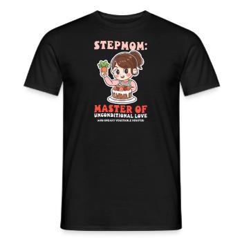 Muttertag Stiefmutter Meisterin der bedingungslosen Liebe - Männer T-Shirt - Schwarz - Vorne - AI Model Male 178 light (178cm)