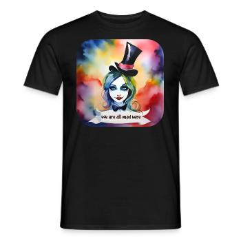 Cool Harlequin Gothique Fille - T-shirt homme - noir - Devant - AI Model Male 178 light (178cm)