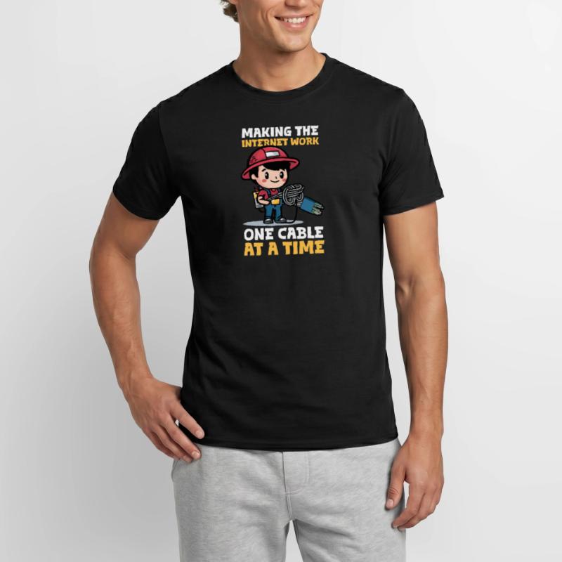 Network Engineering Making Internet Work Men's T-Shirt