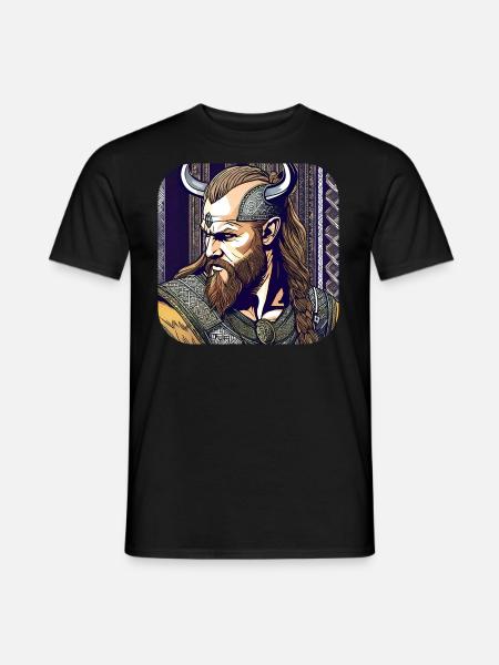 Proud Viking Warrior Germanic - Men's T-Shirt - black