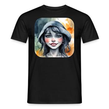 Moin Moin Girls - Men's T-Shirt - black - Front - AI Model Male 178 light (178cm)