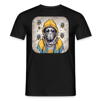 Horreur Abeilles Démon - T-shirt homme - noir - Devant - AI Model Male 178 light (178cm)