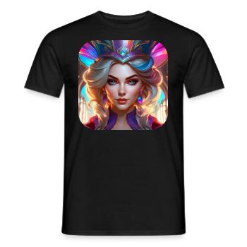 Fille fantastique cool - T-shirt homme - noir - Devant - AI Model Male 178 light (178cm)