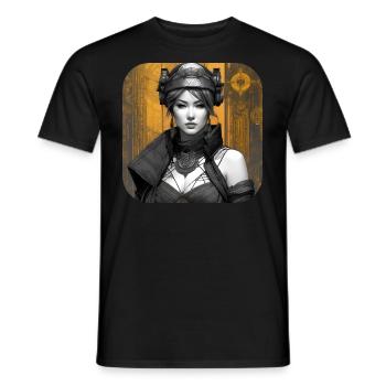 Cooles Fantasy Girl - Männer T-Shirt - Schwarz - Vorne - AI Model Male 178 light (178cm)