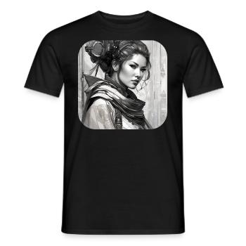 Fille fantastique cool - T-shirt homme - noir - Devant - AI Model Male 178 light (178cm)