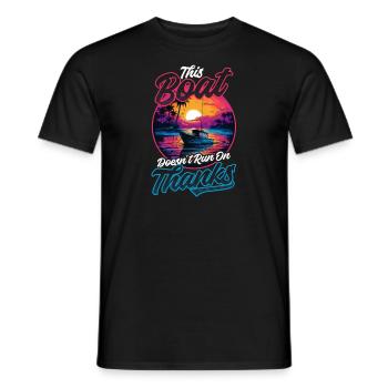 Bootfahren Dieses Boot läuft nicht weiter, danke - Männer T-Shirt - Schwarz - Vorne - AI Model Male 178 light (178cm)