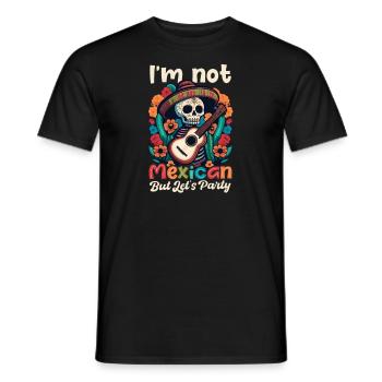 Le Cinco De Mayo n’est pas une fête mexicaine - T-shirt homme - noir - Devant - AI Model Male 178 light (178cm)