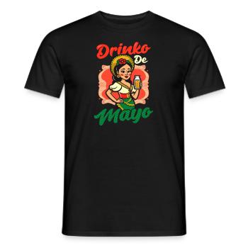 Cinco De Mayo Drinko Mayo Fille - T-shirt homme - noir - Devant - AI Model Male 178 light (178cm)
