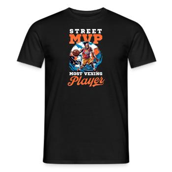 Street Basketball Street : Joueur le plus vexant - T-shirt homme - noir - Devant - AI Model Male 178 light (178cm)