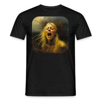 Dark Horror Banshee - Men's T-Shirt - black - Front - AI Model Male 178 light (178cm)