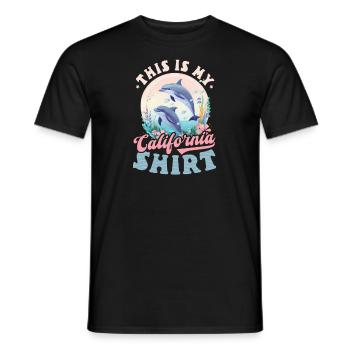 California Lover This Is My California Outfit - Men's T-Shirt - black - Front - AI Model Male 178 light (178cm)