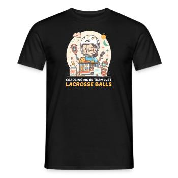 Une maman de crosse berce plus qu’une simple balle de crosse - T-shirt homme - noir - Devant - AI Model Male 178 light (178cm)