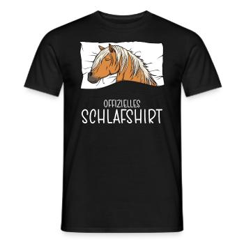 Chemise de nuit officielle Pyjama Haflinger - T-shirt homme - noir - Devant - AI Model Male 178 light (178cm)