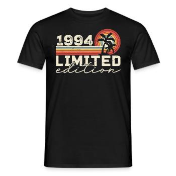Jahrgang 1994 Retro 1994 Jubiläumsgeschenk - Männer T-Shirt - Schwarz - Vorne - AI Model Male 178 light (178cm)