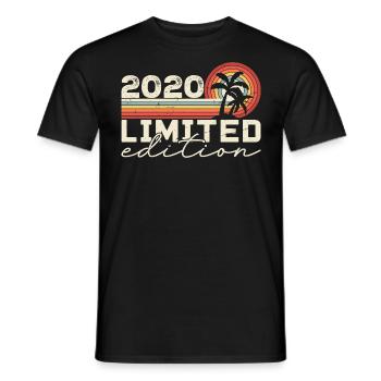 Vintage 2020 Retro 2020 Anniversary Gift - Men's T-Shirt - black - Front - AI Model Male 178 light (178cm)