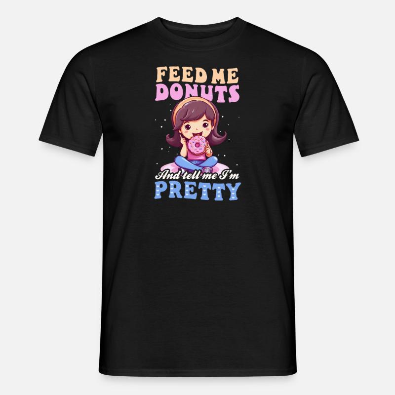 Donut Feed Me Donuts - Men's T-Shirt - black