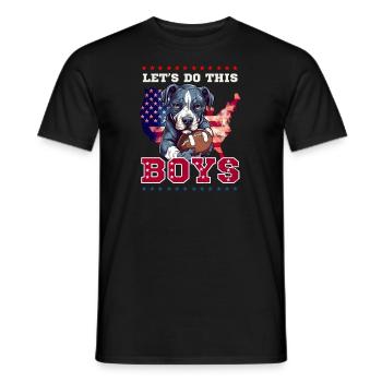 4. Juli Fußball Do This Boys Dog - Männer T-Shirt - Schwarz - Vorne - AI Model Male 178 light (178cm)