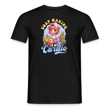 Seifenherstellung Seifenherstellung Cardio - Männer T-Shirt - Schwarz - Vorne - AI Model Male 178 light (178cm)