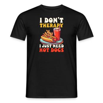 Hot-dog Ne pas avoir besoin de hot-dogs - T-shirt homme - noir - Devant - AI Model Male 178 light (178cm)