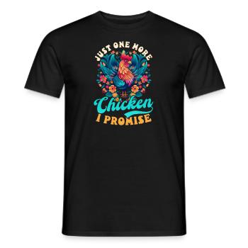 Éleveur de poulets Un poulet de plus - T-shirt homme - noir - Devant - AI Model Male 178 light (178cm)