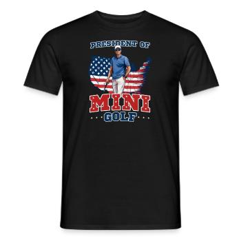 Président du Golf - T-shirt homme - noir - Devant - AI Model Male 178 light (178cm)